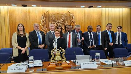 The chairs of The Second Meeting of the Joint ILO-IMO Tripartite Working Group
